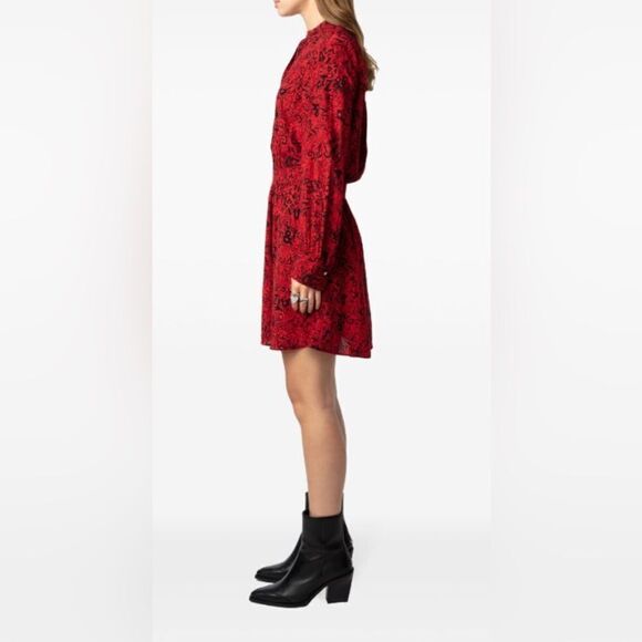 Zadig & Voltaire - Red Remus Guitar Red Midi Dress - Large NWT - Picture 10 of 10